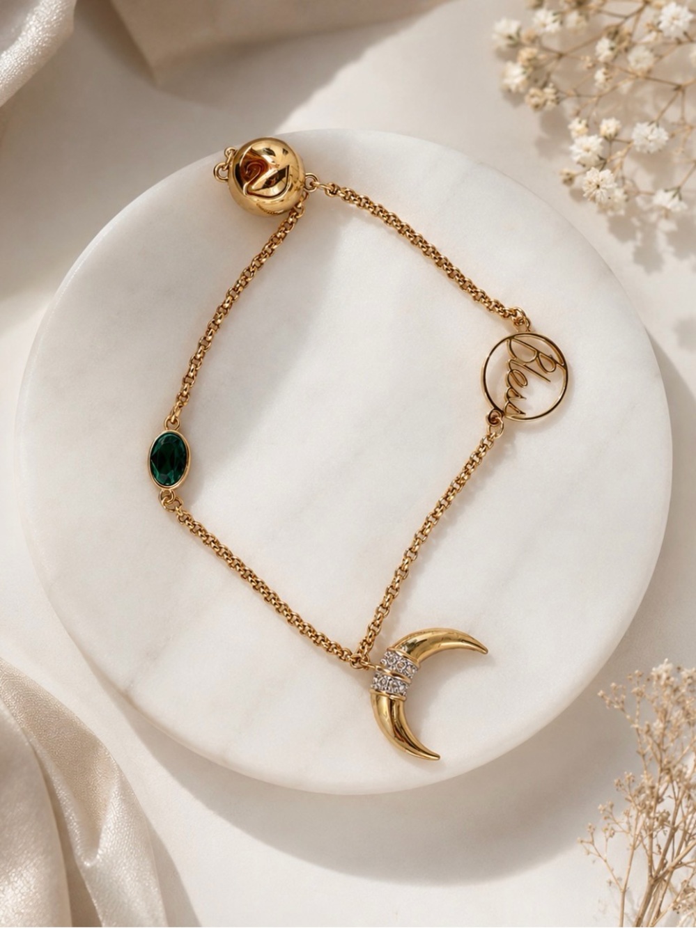 Swarovski Gold-Tone Celestial Charm Bracelet